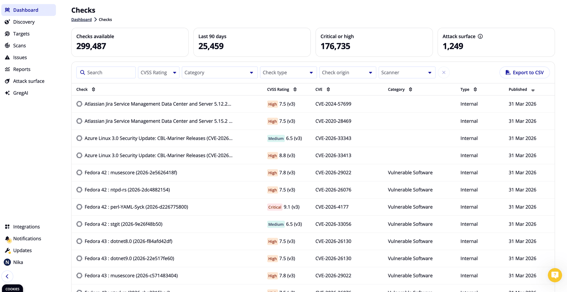 Checks — after redesign