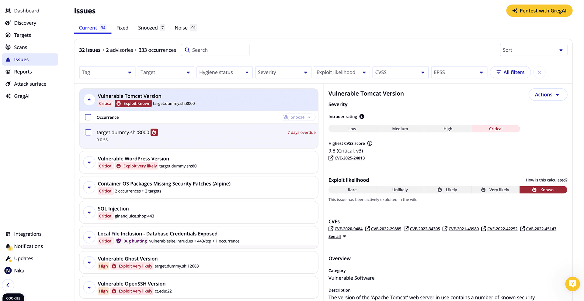 Issues — after redesign